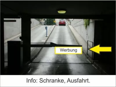 Zum vergrößern anklicken mit linker Mousetaste. Reklameflaeche Werbeflaeche Koblenz Hauptbahnhof Tiefgarage