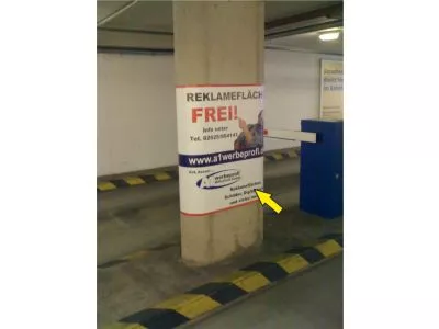 Zum vergrößern anklicken mit linker Mousetaste. Reklameflaeche Werbeflaeche Koblenz Hauptbahnhof Tiefgarage