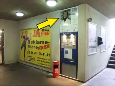 Zum vergrößern anklicken mit linker Mousetaste. Reklameflaeche Werbeflaeche Koblenz Hauptbahnhof Tiefgarage