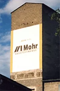 Fassadenbeschriftungen Mohr in Pladt vor 2003 inhalt