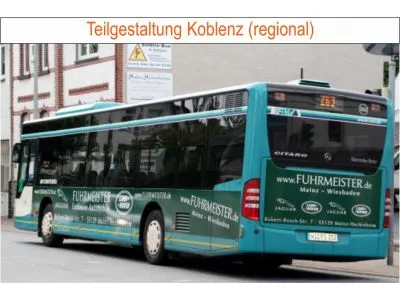 Zum vergrößern anklicken mit linker Mousetaste. Buswerbung in Koblenz