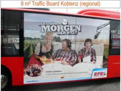 Zum vergrößern anklicken mit linker Mousetaste. Buswerbung in Koblenz
