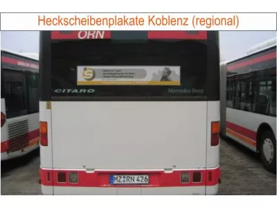 Zum vergrößern anklicken mit linker Mousetaste. Buswerbung in Koblenz