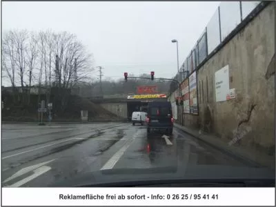 Reklameflaeche Andernacherstrasse Koblenz Fahrtrichtung Stadteinwärts