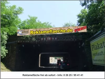 Reklameflaeche Andernacherstrasse Koblenz Fahrtrichtung Stadteinwärts