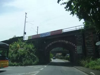 Reklameflaeche Werbeflaeche Mainzerstrasse Koblenz Stadtauswaerts Eisenbahnbruecke