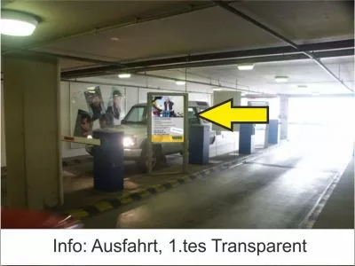 Reklameflaeche Werbeflaeche Koblenz Hauptbahnhof Tiefgarage