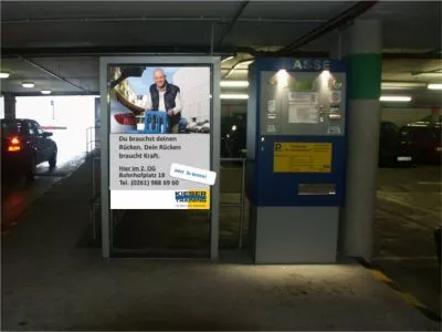 Reklameflaeche Werbeflaeche Koblenz Hauptbahnhof Tiefgarage