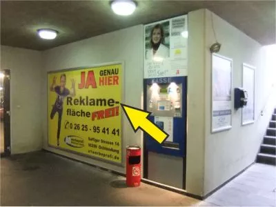 Reklameflaeche Werbeflaeche Koblenz Hauptbahnhof Tiefgarage