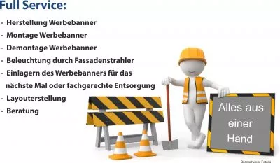 Full-Service an dieser Werbefläche in Lahnstein Lahnbrücke