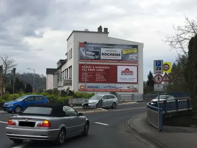 Reklameflaeche Lahnstein Bahnhofstraße 43 Holzzentrum Burkard