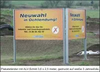 Plakatstaender ALV-Schild 36 x 25 m mit Digitaldruck von A1 Werbeprofi