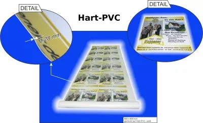 Hart PVC Digitaldruck von A1 Werbeprofi