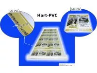 Hart-PVC weiß.
