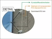 Spannrahmen Stahlseil Detail kl Spannrahmen Stahlseil Detail kl