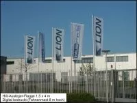 Fahnen-Lion-Elektronik von A1 Werbeprofi Fahnen-Lion-Elektronik von A1 Werbeprofi
