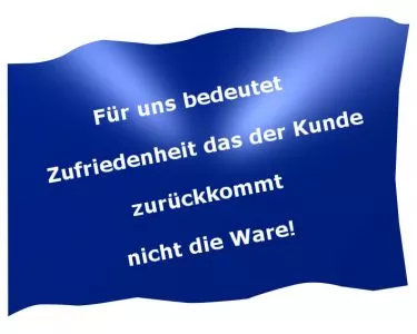 Fahne blau inhalt