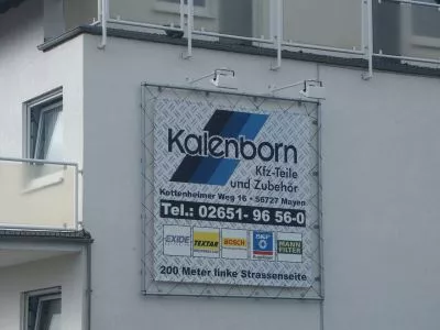 Spannbanner 3 x 3m groß im Digidruck und Aluspannrahmen